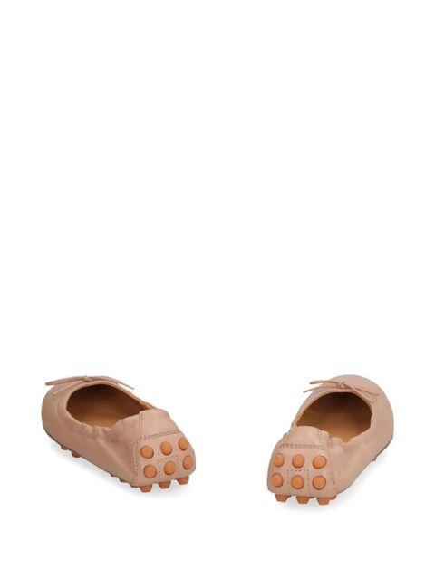 Tod's bow-detail bubble ballet flats - Neutrals