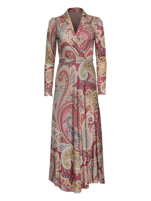 ETRO paisley wrap dress - Neutrals - zdjęcie produktu nr 1