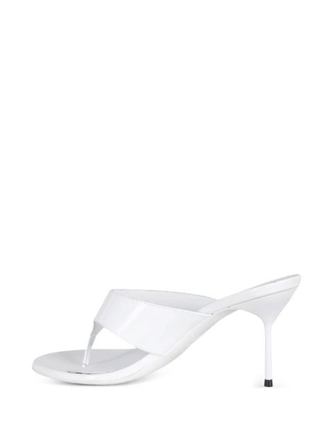 Paris Texas Lidia patent-leather mules - White