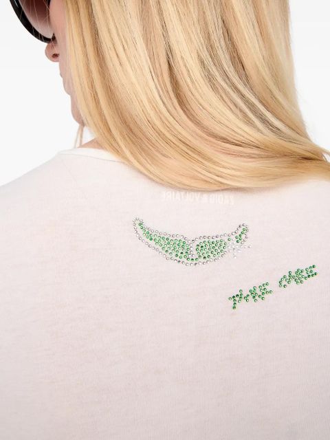 Zadig&Voltaire Henley heart-detail T-shirt - White