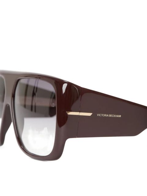 Victoria Beckham oversized square-frame sunglasses - Brown