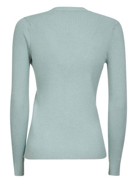 Weekend Max Mara ribbed v-neck cardigan - Green - zdjęcie produktu nr 2