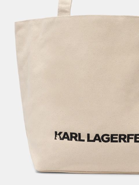 Karl Lagerfeld torebka dwustronna kolor beżowy A1W50024