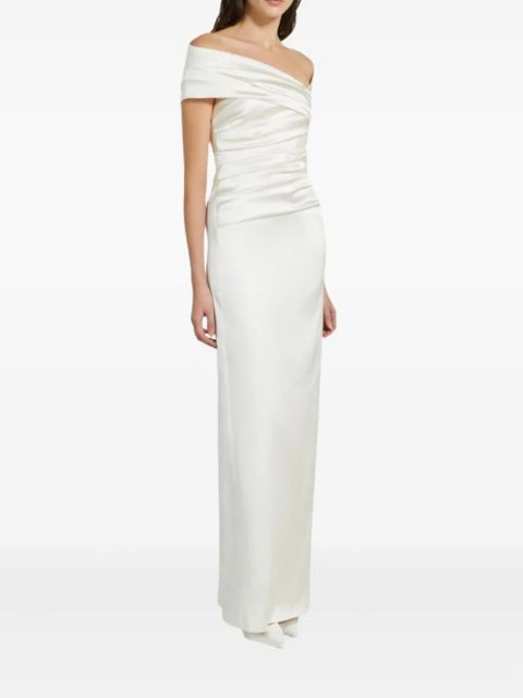 Max Mara Alatri draped maxi dress - White - zdjęcie produktu nr 2