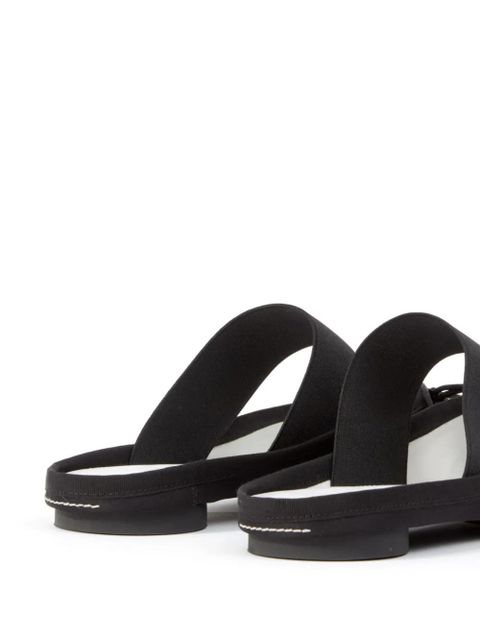 MM6 Maison Margiela anatomic-toe leather slippers - Black