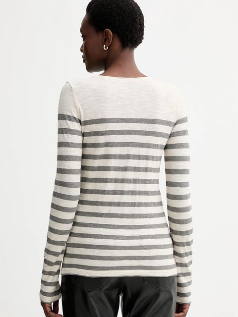 Marc O'Polo longsleeve bawełniany kolor beżowy 510219652597 - zdjęcie produktu nr 2