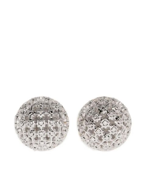 TOTEME diamond-lace silver earrings - zdjęcie produktu nr 1