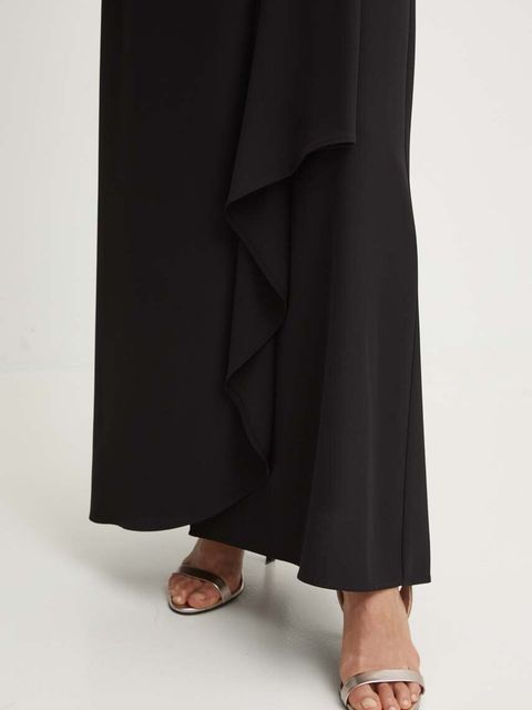 Sandro Ferrone sukienka kolor czarny maxi rozkloszowana SFS21XBDTOKIO