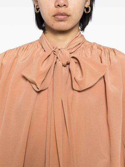 Chloé lavallière blouse - Neutrals