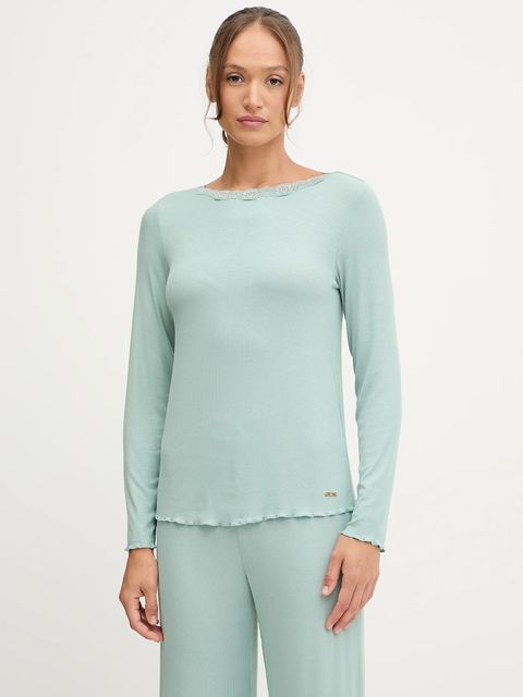 United Colors of Benetton piżama damska kolor turkusowy 3P2Y3P03Y