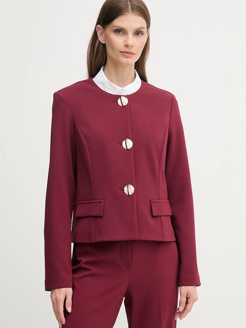Joseph Ribkoff marynarka kolor bordowy jednorzędowa gładka 253071 - zdjęcie produktu nr 1