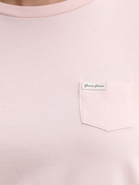 Guess Jeans t-shirt damski kolor różowy W5RI52 J1314