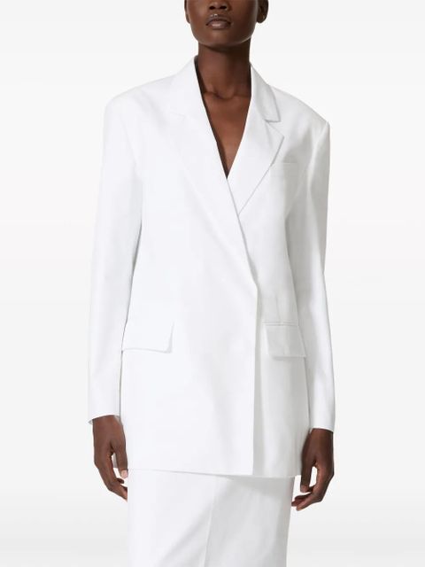 Valentino Garavani Compact poplin blazer - White