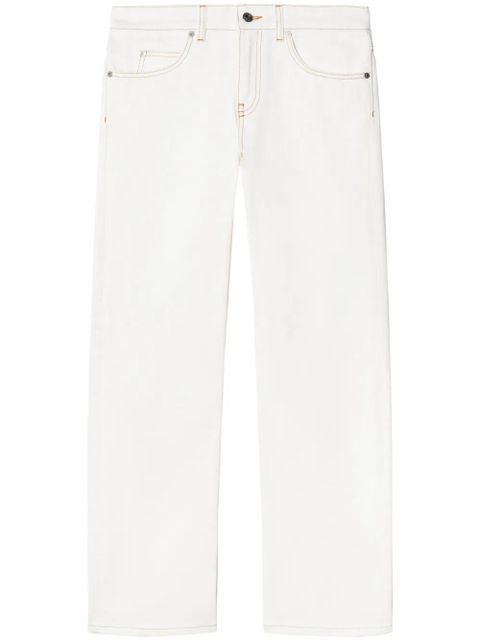 Off-White contrast-stitching straight-leg jeans - zdjęcie produktu nr 1