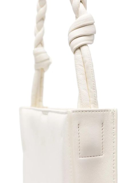 Jil Sander Tangle leather shoulder bag - Neutrals