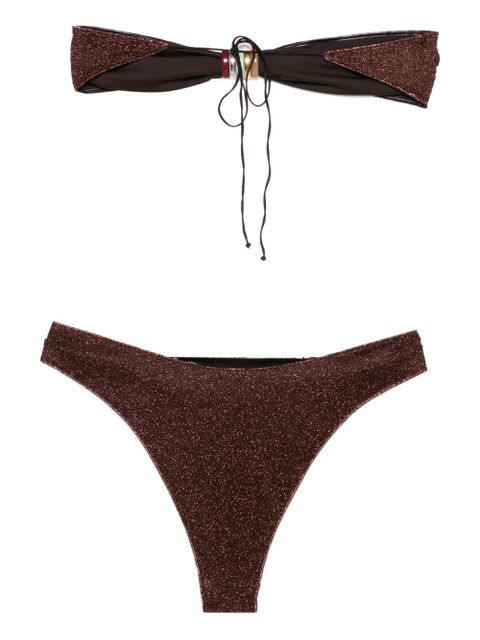 Oséree glitter embellished beachwear - Brown - zdjęcie produktu nr 2