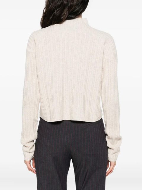 Maje ribbed high-neck sweater - Neutrals - zdjęcie produktu nr 2