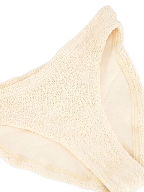 Hunza G Julia crinkle ring bikini - Neutrals