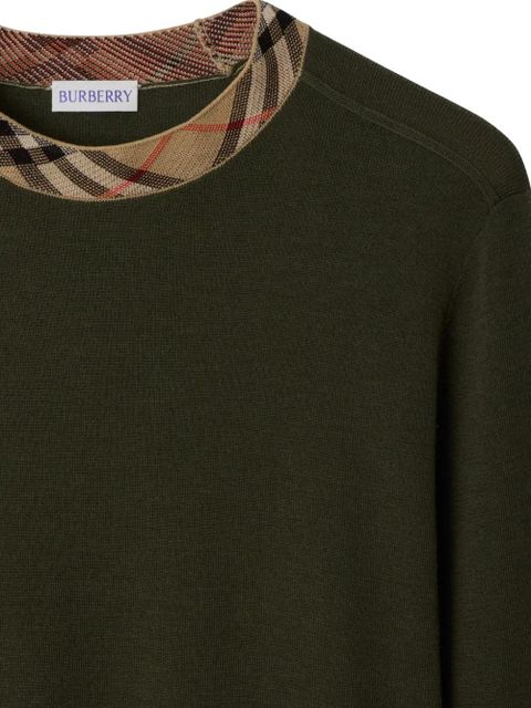 Burberry Vintage Check-trim jumper - Brown - zdjęcie produktu nr 2