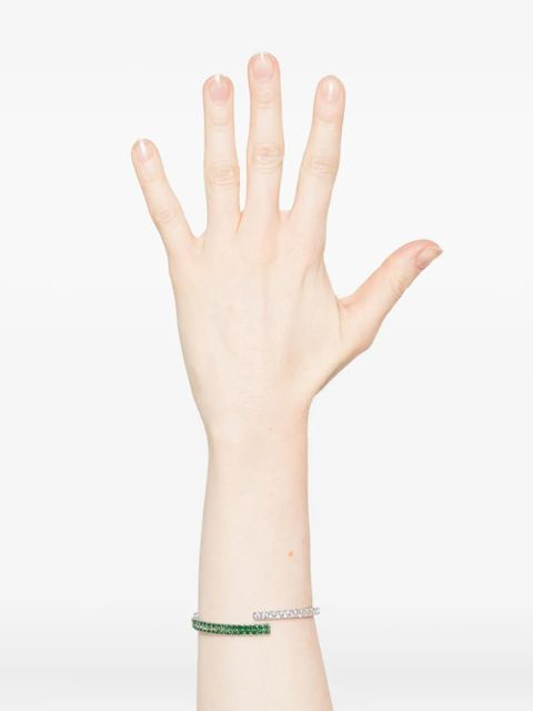 Swarovski Matrix crystal-embellishment bracelet - Silver - zdjęcie produktu nr 2