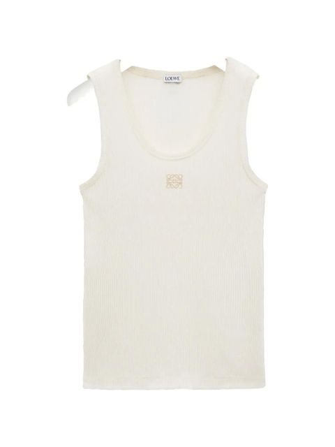 LOEWE anagram ribbed tank top - Neutrals - zdjęcie produktu nr 1