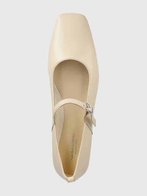 Vagabond Shoemakers baleriny skórzane DELIA kolor beżowy