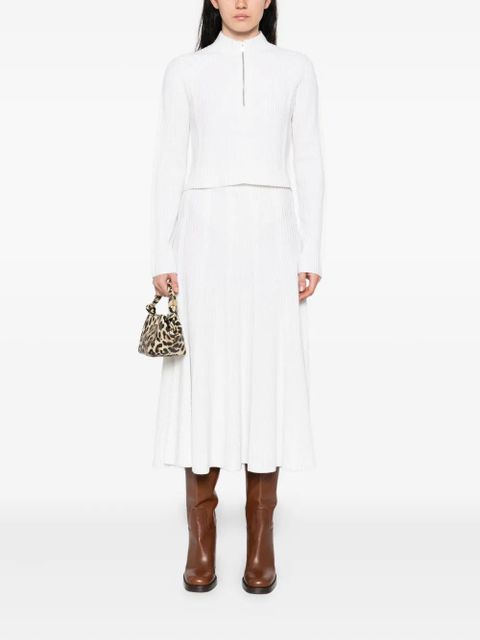 Maje ribbed A-line skirt - Neutrals - zdjęcie produktu nr 2