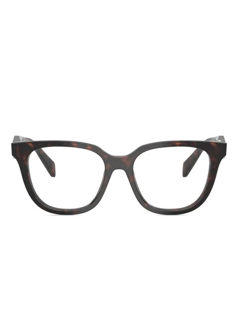 Prada Eyewear round-frame glasses - Brown - zdjęcie produktu nr 1