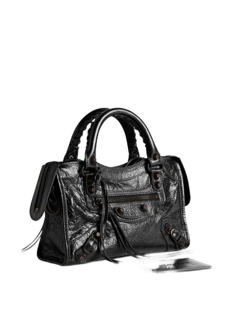Balenciaga mini Le City lambskin tote bag - Black