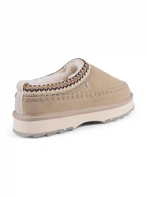 Emu Australia kapcie zamszowe Sharky Adventure Scuff kolor beżowy W13239