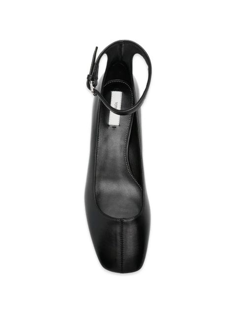 TOTEME square-toe nappa pumps - Black