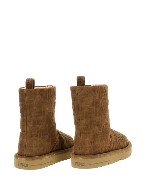 FENDI FF-motif boots - Brown - zdjęcie produktu nr 2