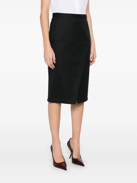 FENDI pinstripe skirt - Black