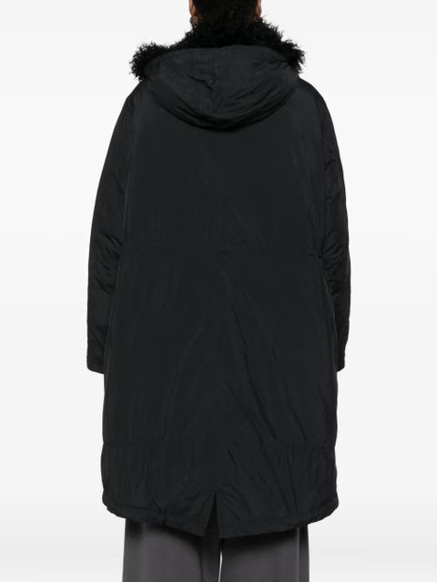 Yves Salomon faux fur-trim jacket - Black