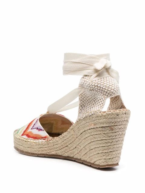 Missoni zigzag-print wedge espadrilles - Neutrals - zdjęcie produktu nr 2