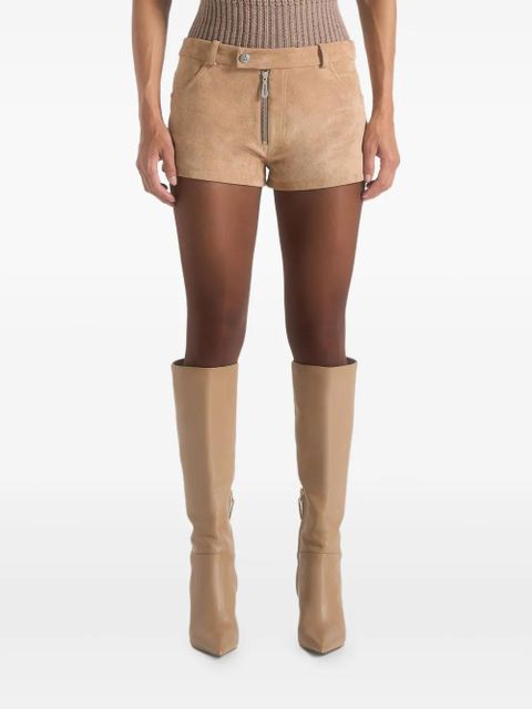 Manière De Voir Fara suede zip shorts - Neutrals - zdjęcie produktu nr 1