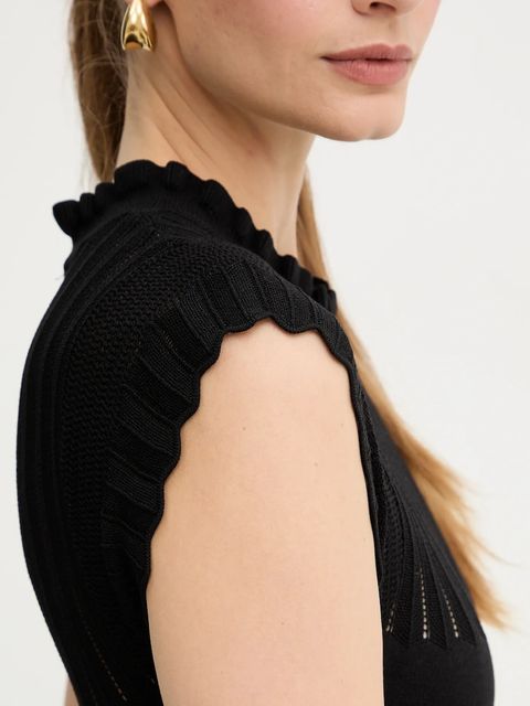 Morgan sukienka kolor czarny mini rozkloszowana RMSNOW - zdjęcie produktu nr 2