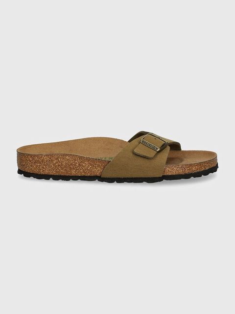 Birkenstock klapki Madrid damskie kolor zielony 1027974