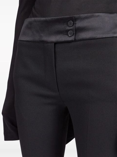 Ferragamo Tuxedo straight-leg tailored trousers - Black