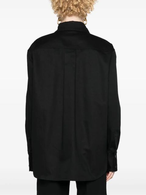 Saint Laurent Saharienne twill cotton shirt - Black - zdjęcie produktu nr 2