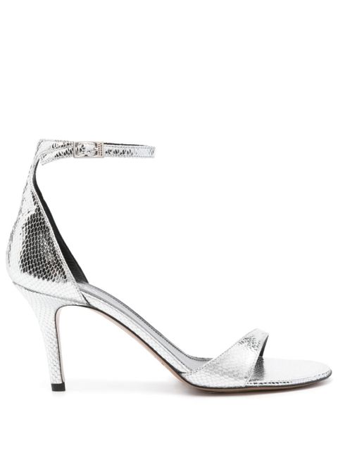ISABEL MARANT Ailisa 80mm leather sandals - Silver - zdjęcie produktu nr 1