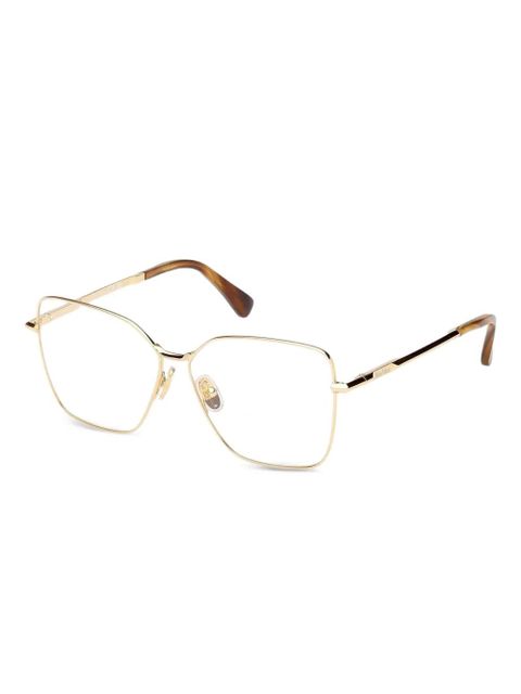 Max Mara Eyewear geometric-frame glasses - Gold - zdjęcie produktu nr 1