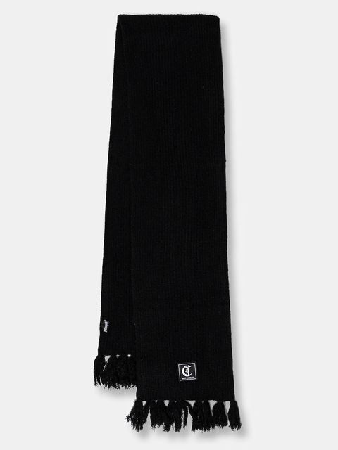 Just Cavalli szalik z dodatkiem wełny damski kolor czarny melanżowy 79RA2H08 ZG411 - zdjęcie produktu nr 1