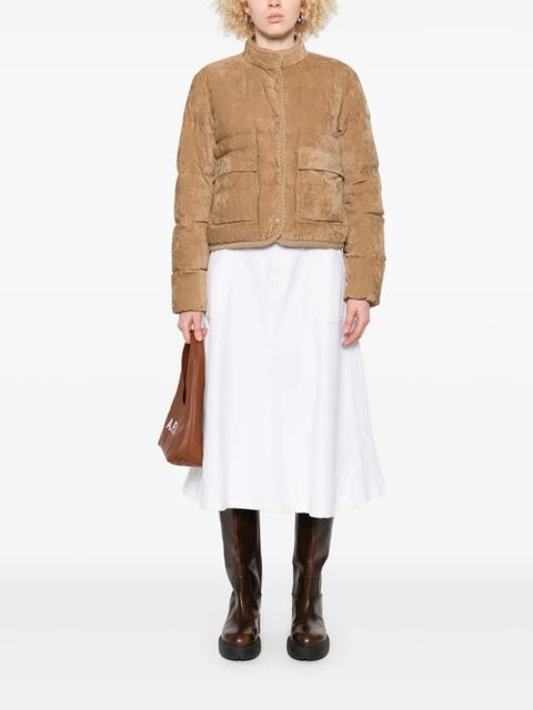 Moncler logo-patch jacket - Brown - zdjęcie produktu nr 2