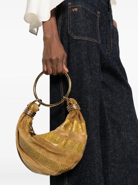 Chloé mini snakeskin-effect bracelet bag - Brown - zdjęcie produktu nr 2