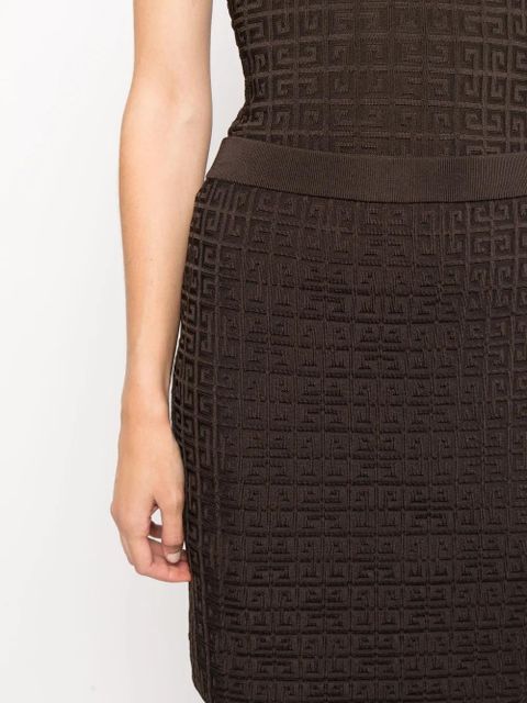 Givenchy 4G motif mini skirt - Brown