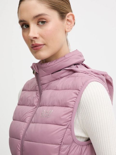 EA7 Emporio Armani bezrękawnik kolor różowy przejściowy AF12477.7W000472