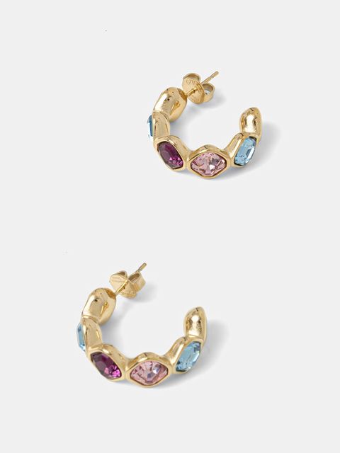 Guess kolczyki damskie ze stali nierdzewnej z kryształem MAMOUNIA - zdjęcie produktu nr 2