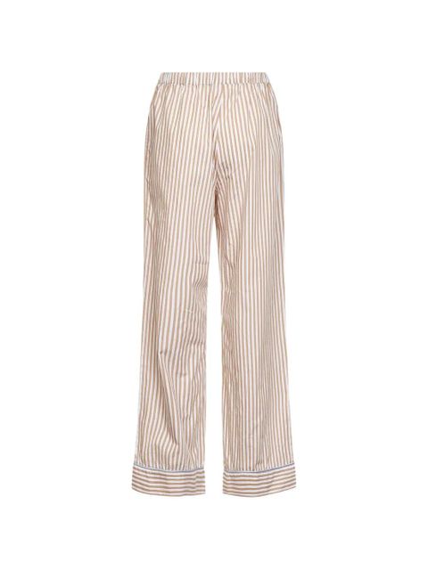 MC2 Saint Barth striped cotton straight trousers - Neutrals - zdjęcie produktu nr 2