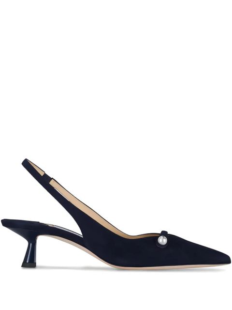 Jimmy Choo Amita pearl suede pumps - Blue - zdjęcie produktu nr 1